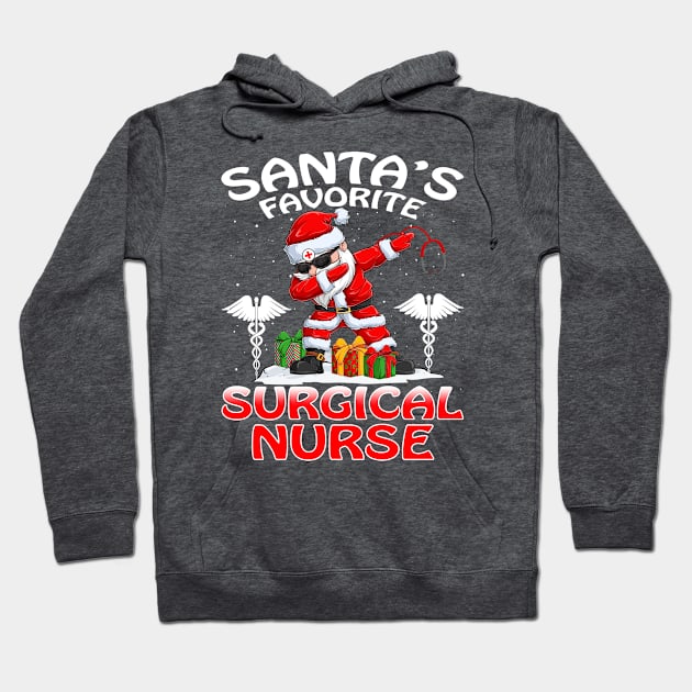 Santas Favorite Surgical Nurse Christmas T Shirt Hoodie by intelus